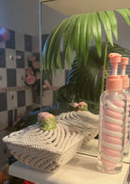 Bonbonnière tressée avec fruits en relief – Style vintage artisanal / Collection Way Brocante