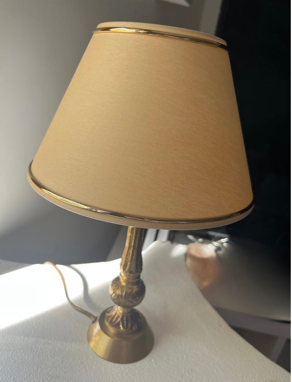 Lampe en Laiton doré / Collection Way Brocante