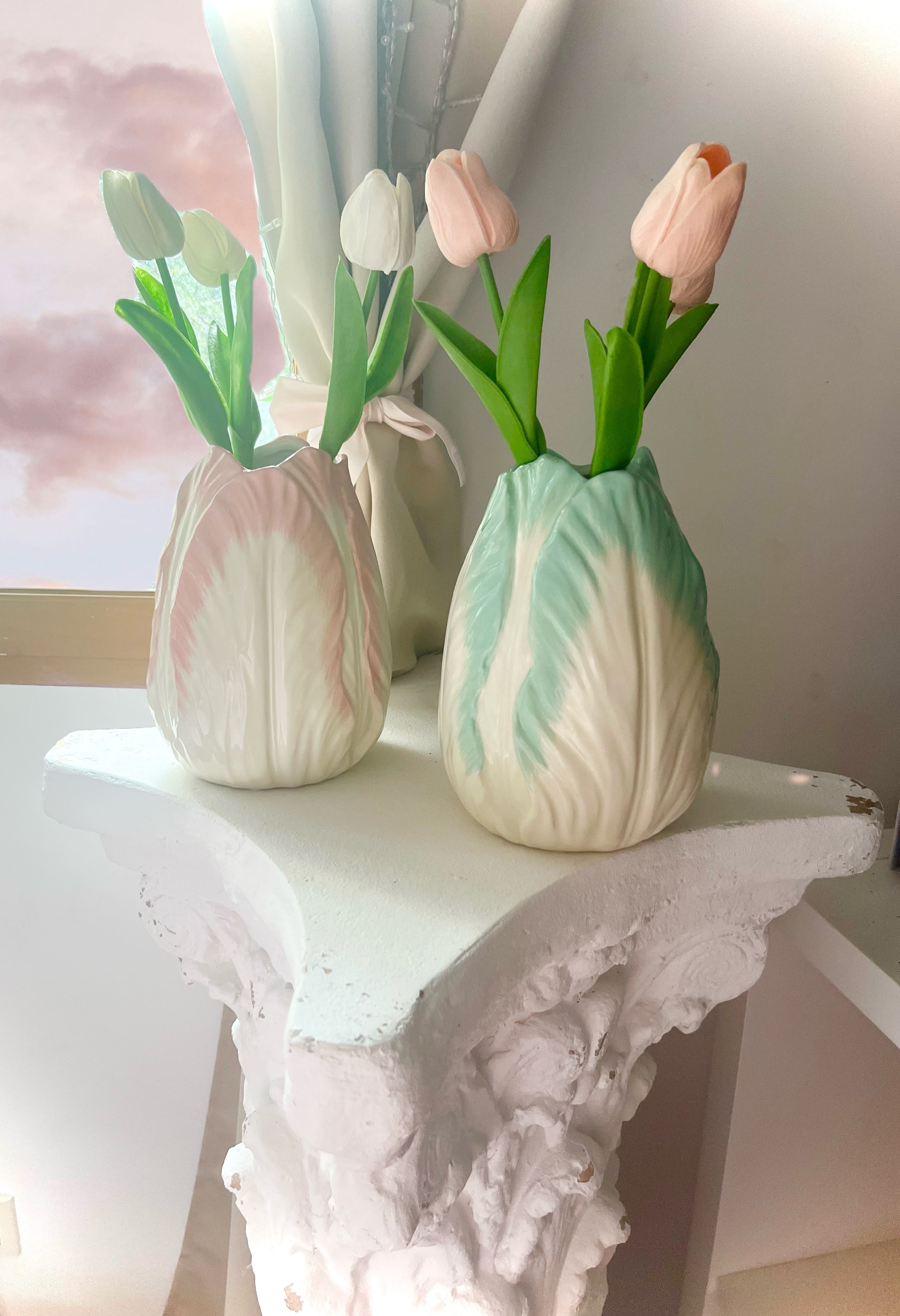 Vase - Tête de Tulipe - Menthe
