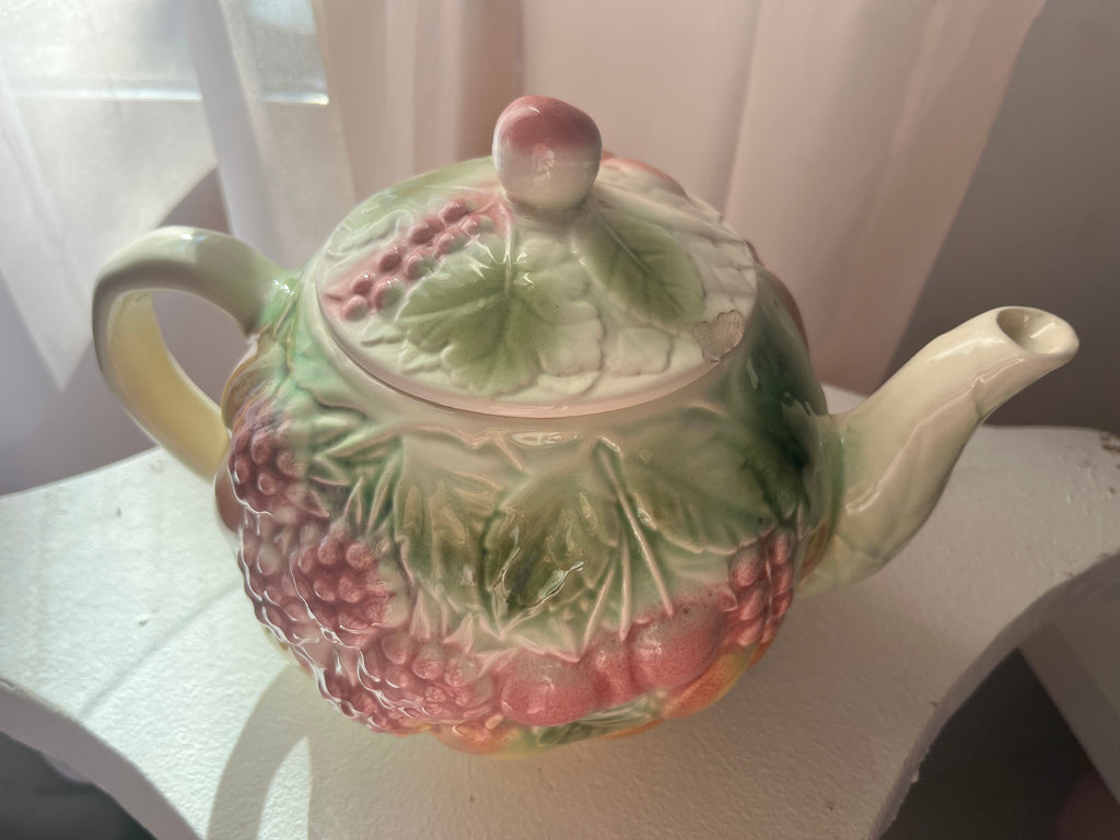 Théière vintage fruits / Collection Way Brocante