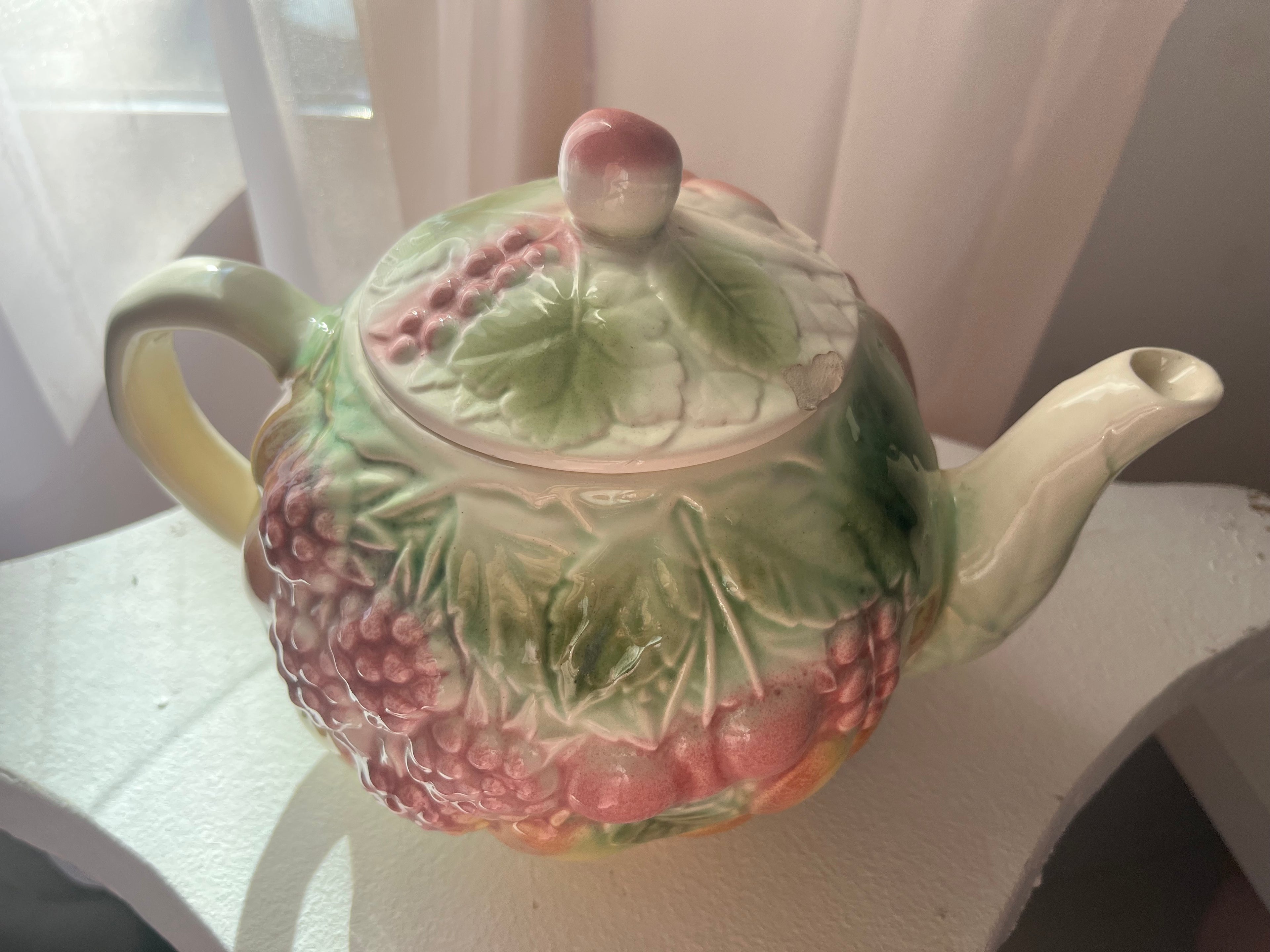 Théière vintage fruits / Collection Way Brocante