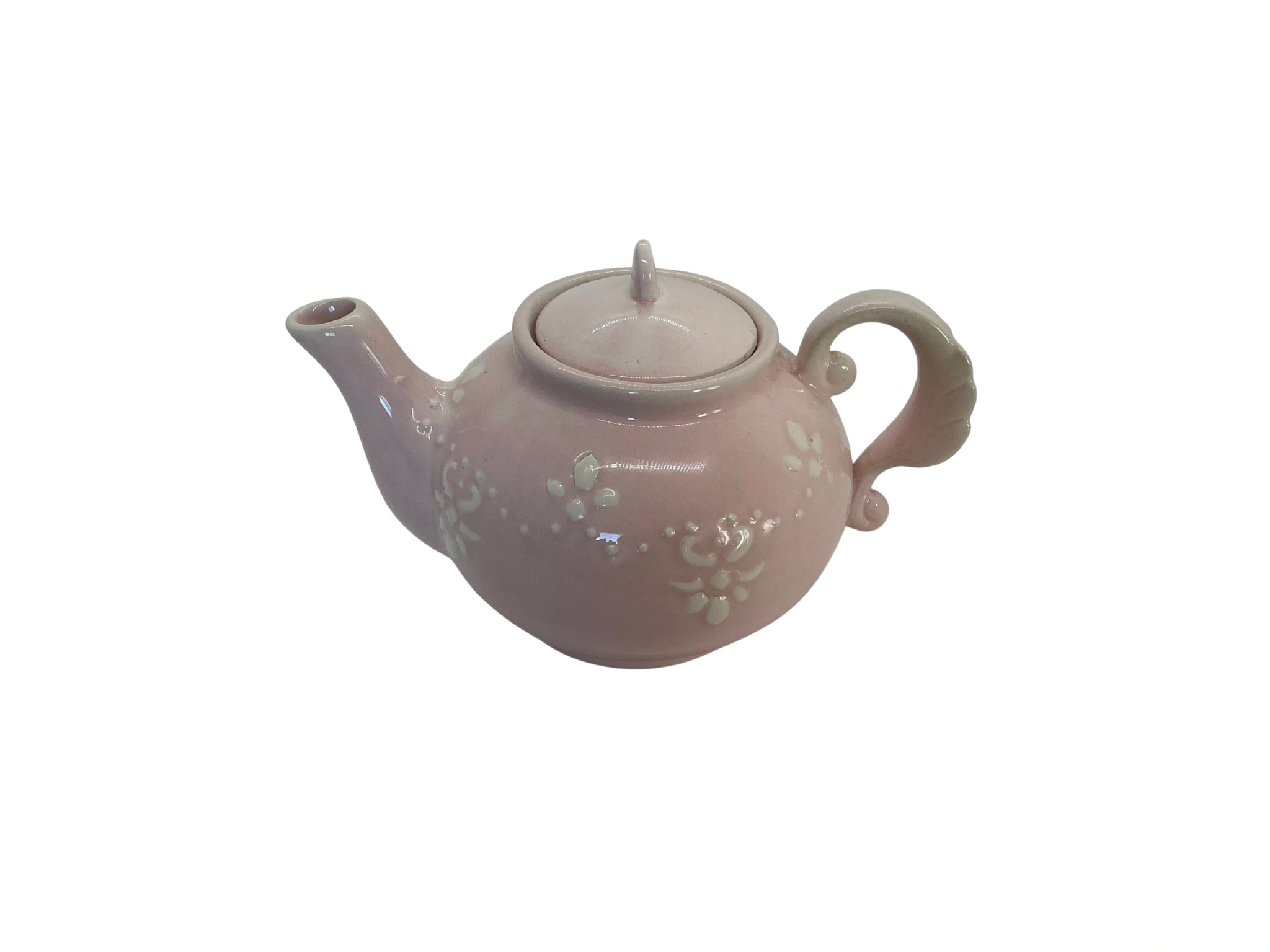 Théière avec socle doré / Brocante