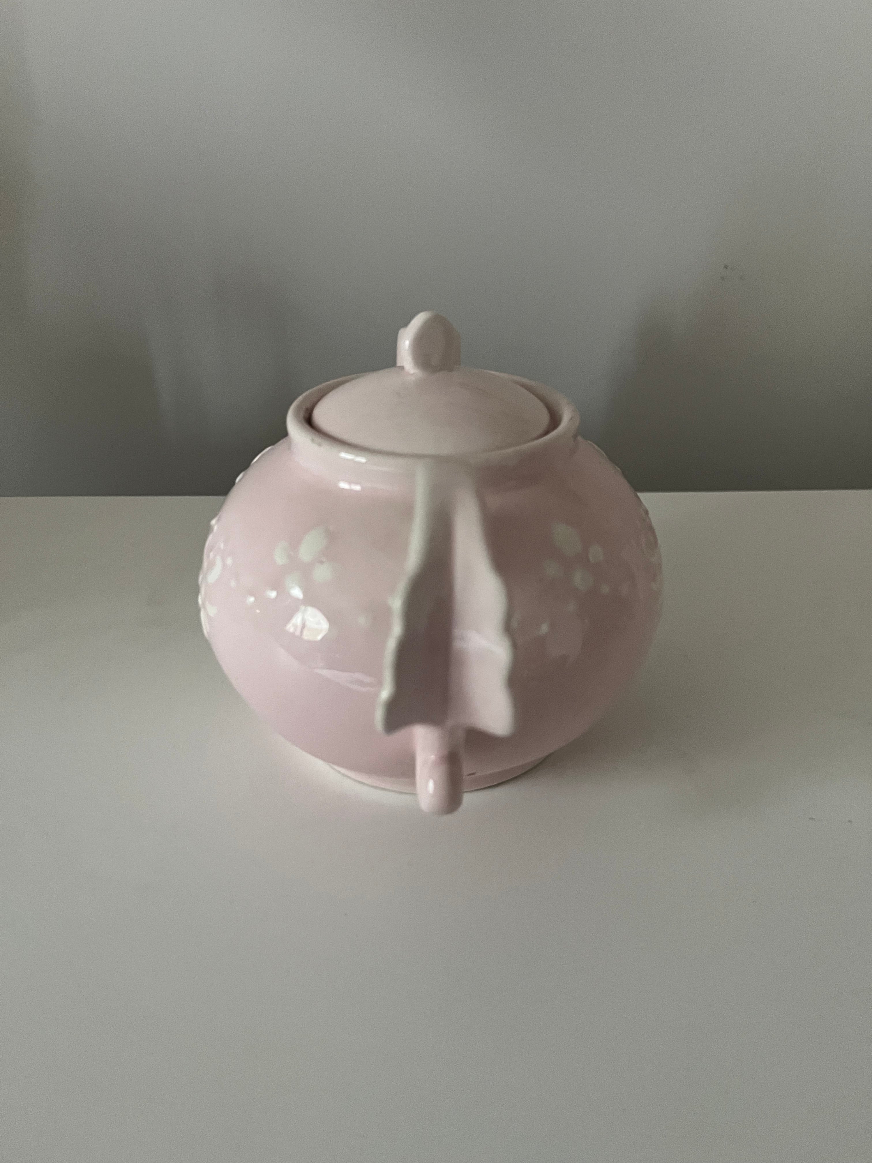 Théière avec socle doré / Collection Way Brocante