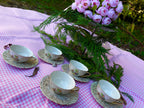 Service de tasses à café ou thé vintage / Collection Way Brocante