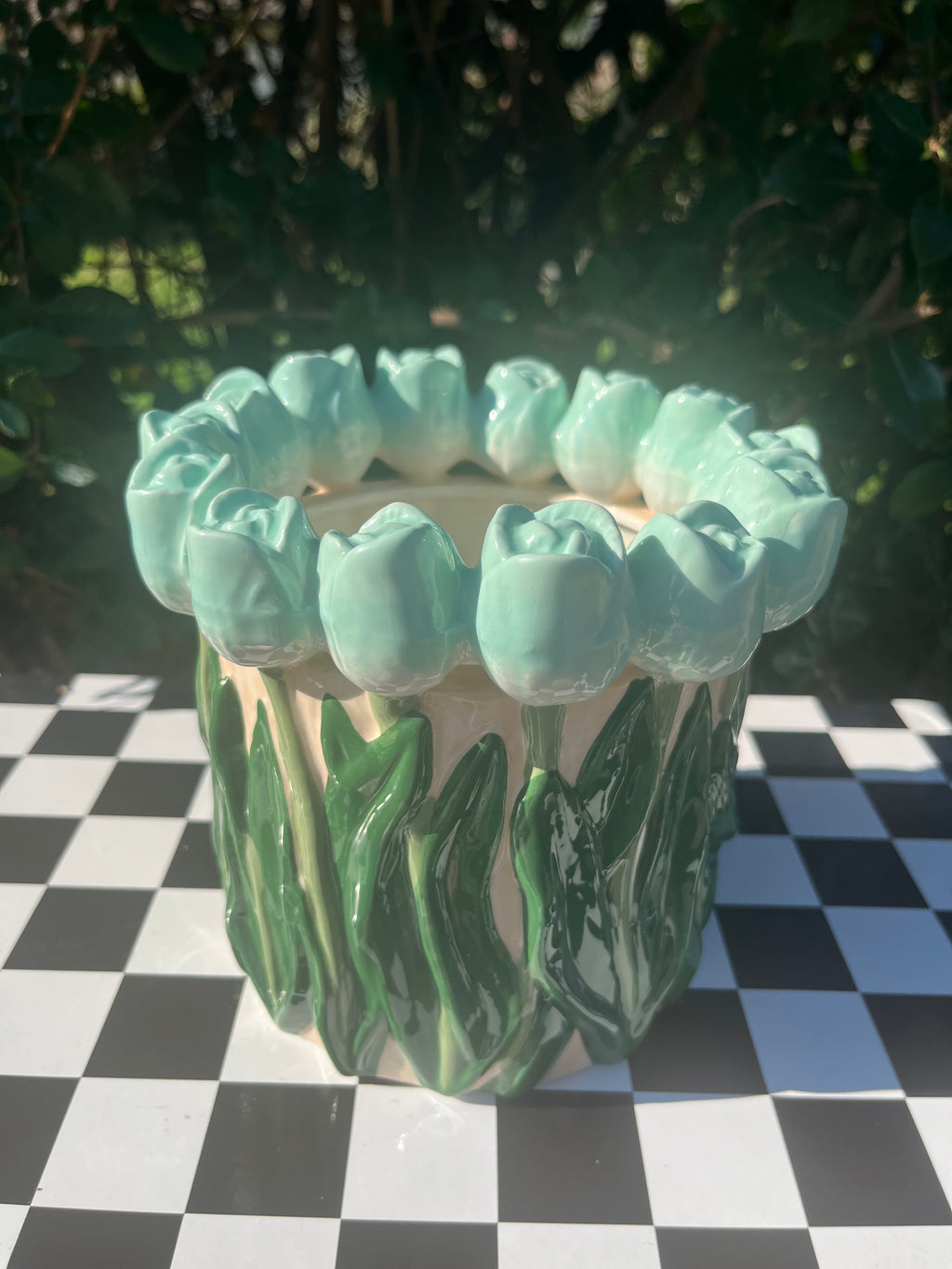 Vase - Tulipes - Menthe / Vert