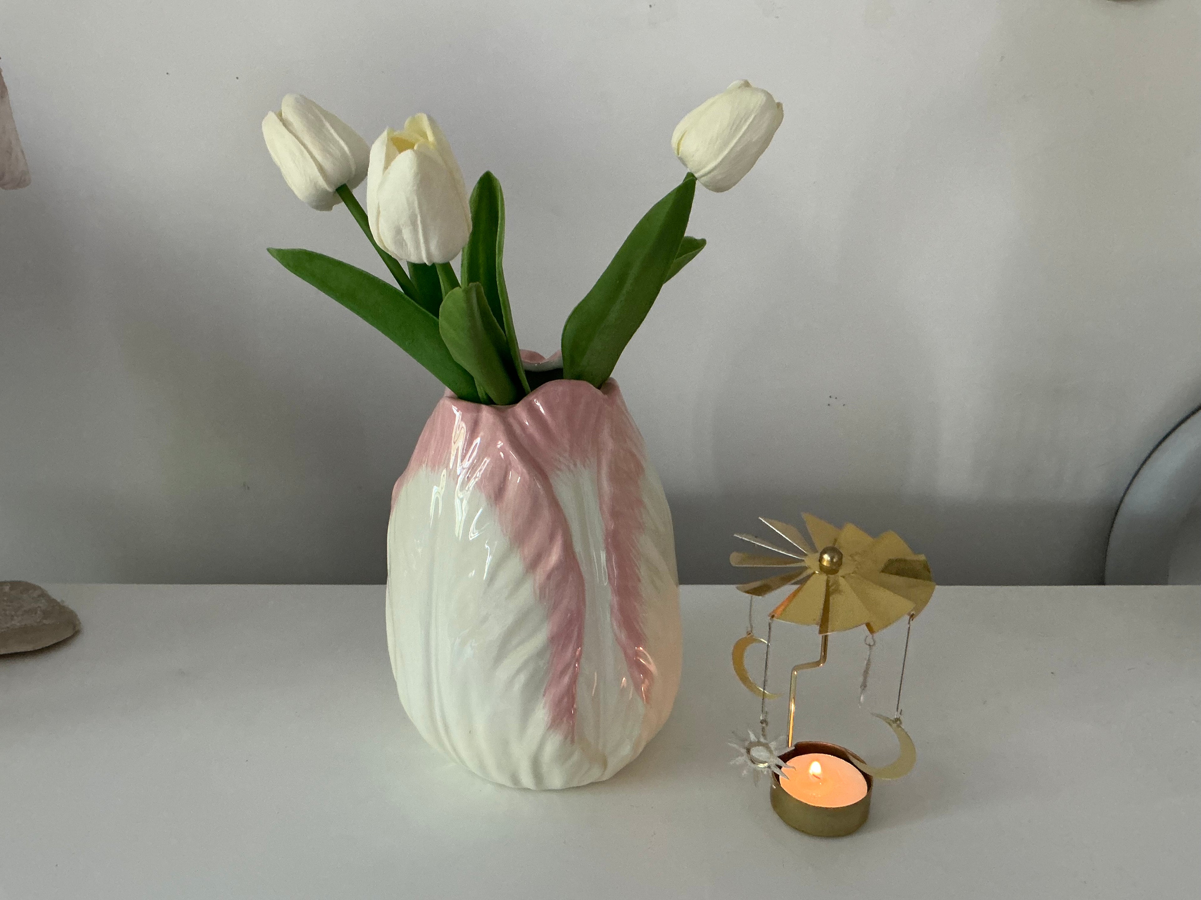 Vase - Tête de Tulipe - Rose