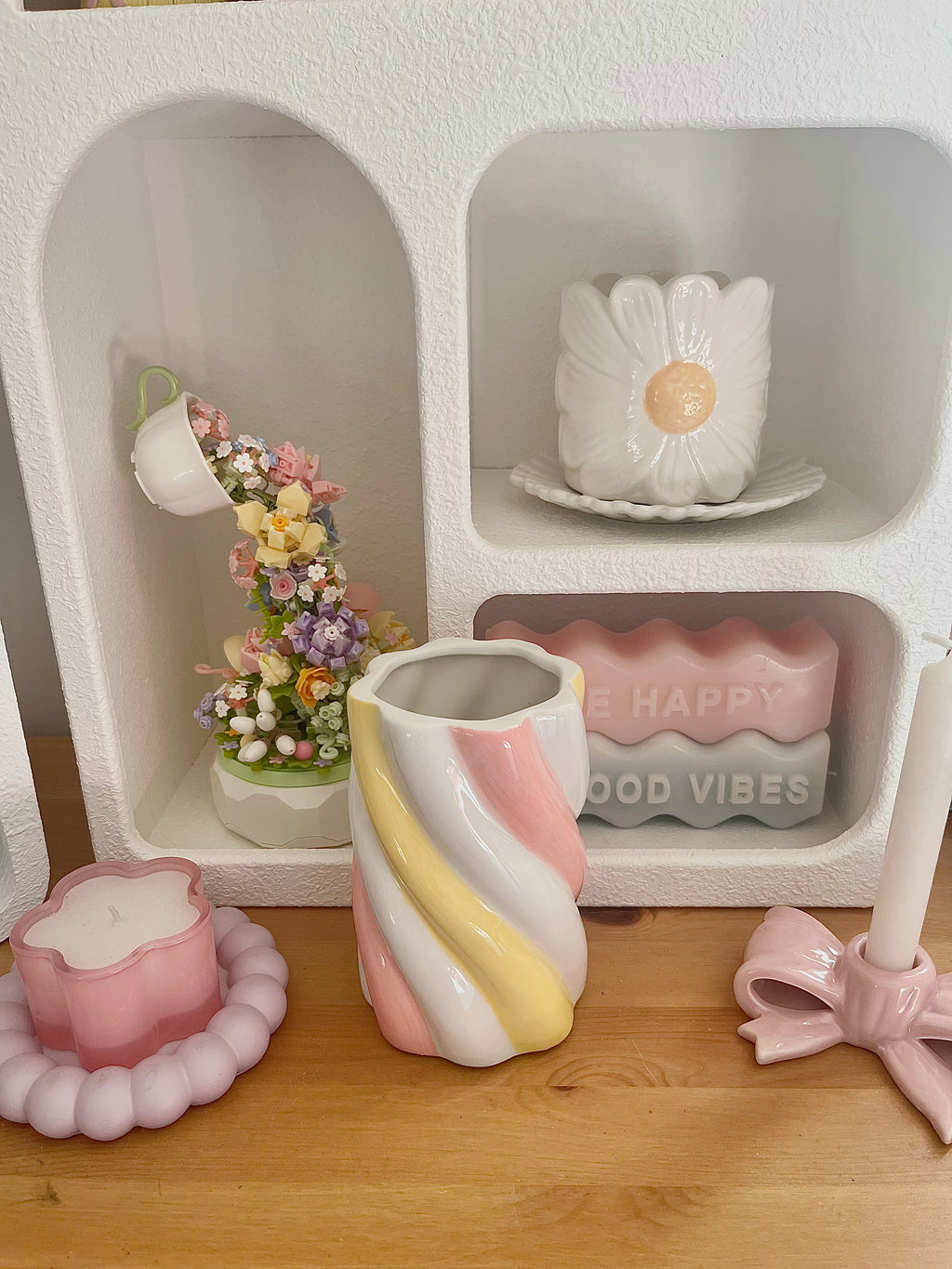 Vase - Guimauve - Jaune / Rose / Blanc