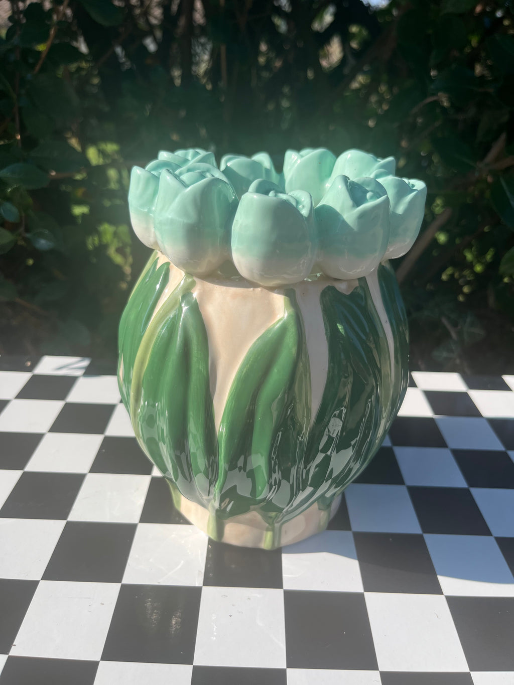 Vase -  Tulipes - Menthe / Vert