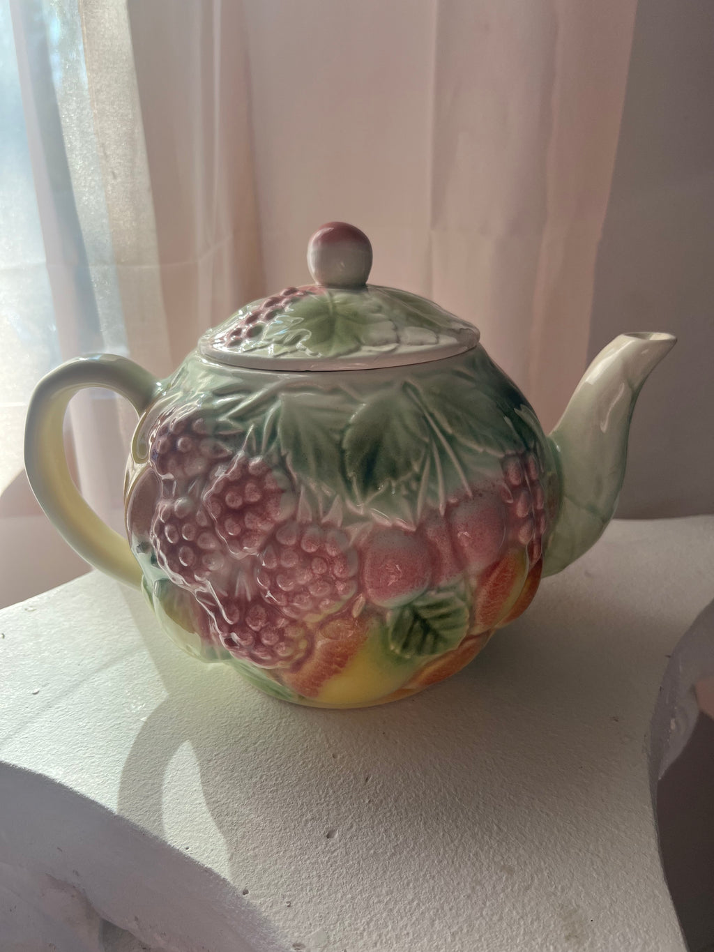 Théière vintage fruits / Collection Way Brocante