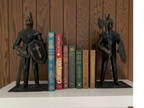 Serre-livres Chevaliers Médiévaux en Métal / Brocante