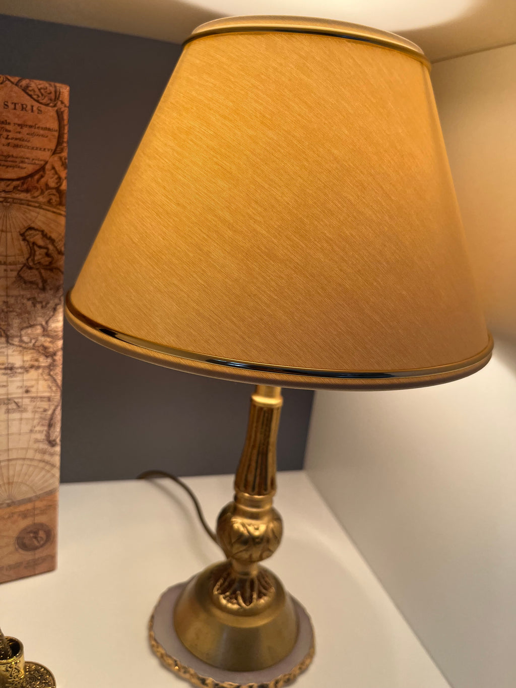 Lampe en Laiton doré / Collection Way Brocante