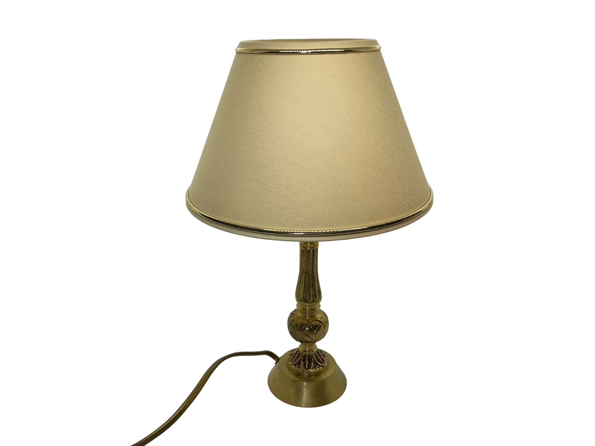 Lampe en Laiton doré /  Brocante