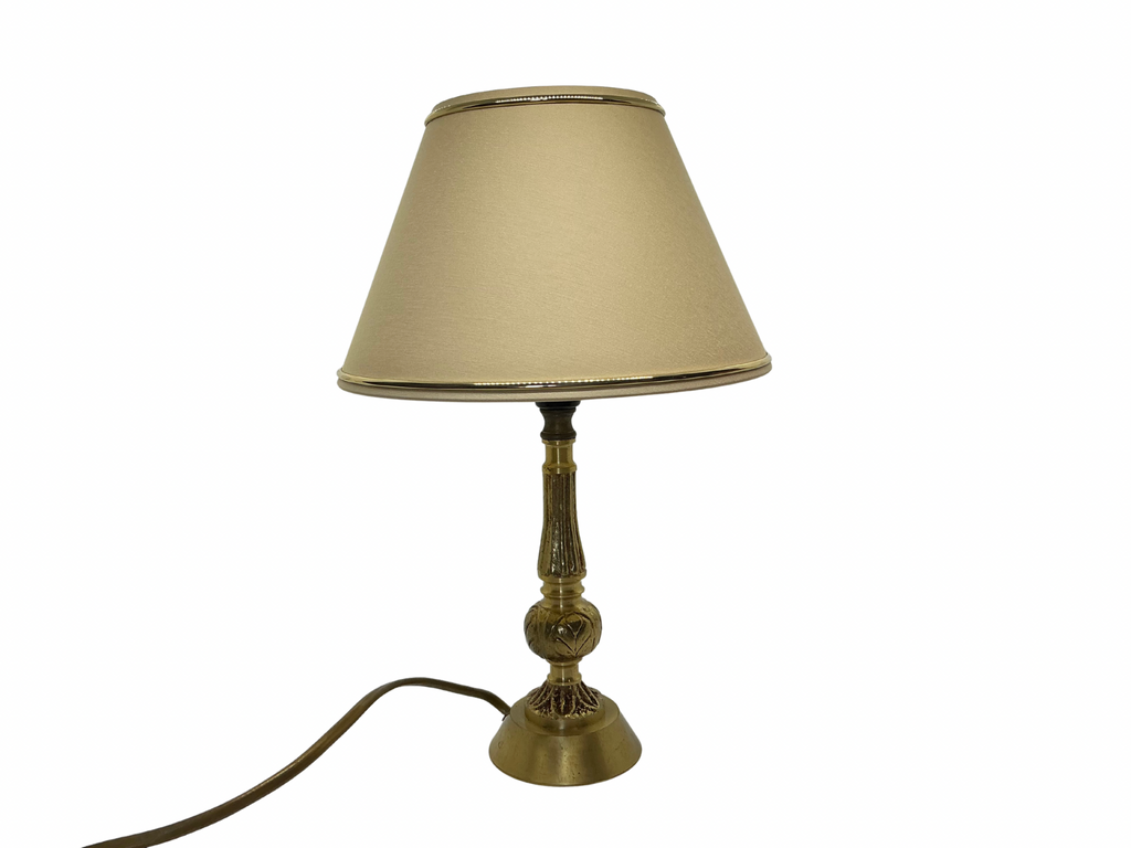 Lampe en Laiton doré /  Brocante