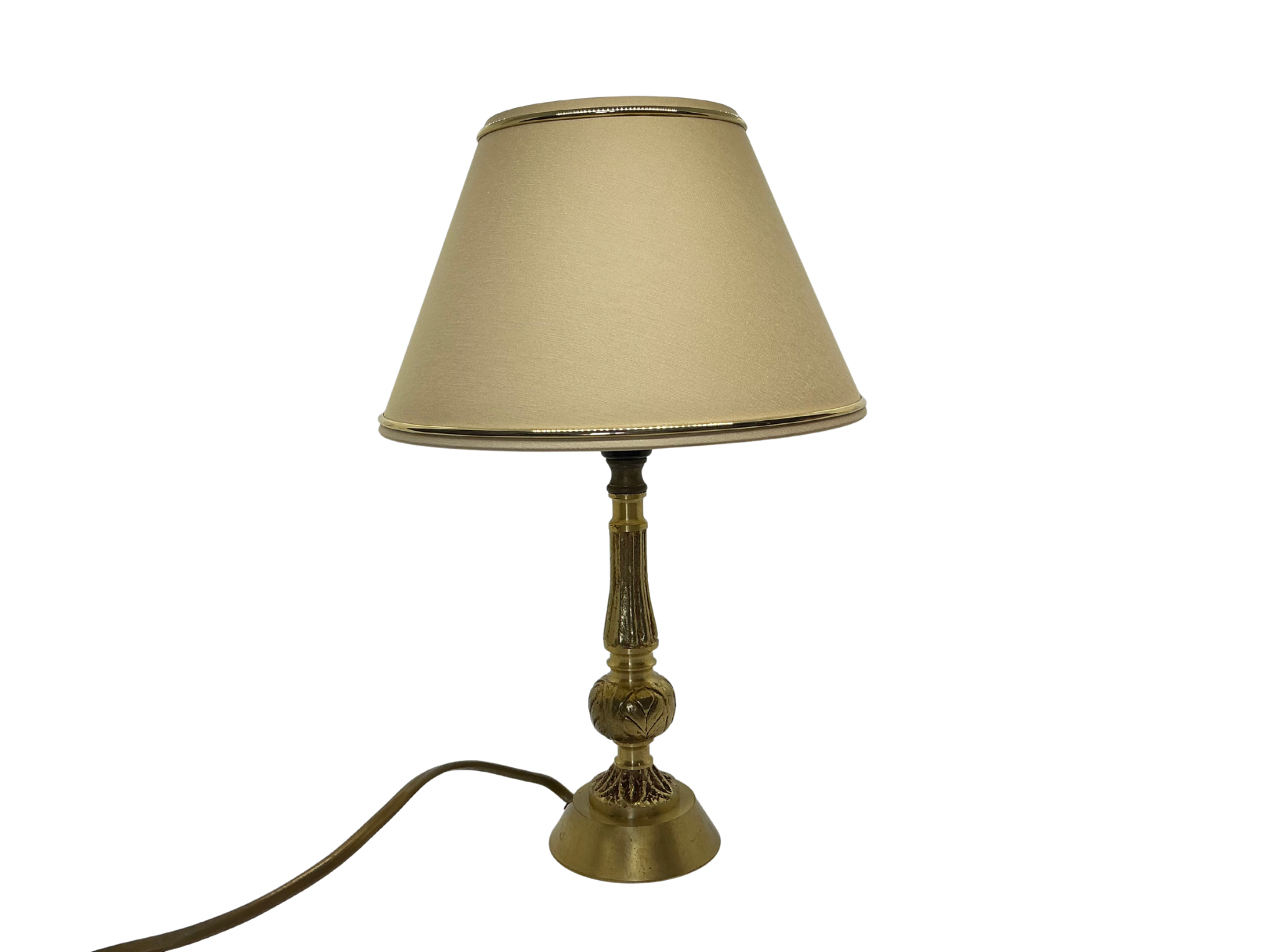 Lampe en Laiton doré /  Brocante