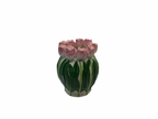 Vase - Tulipes - Rose foncé / vert